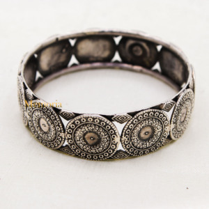 Boho กําไลข้อมือเงิน 925 กําไลข้อมือเงินเงินออกแบบเงินแฮนด์เมด Kada สําหรับผู้หญิงเครื่องประดับสําหรับขายส่ง - Product Image 1