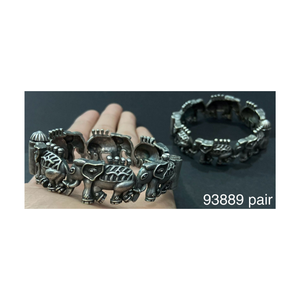 Nouvel arrivage OM Fashion Studio fait à la main allemand argent oxydé perle classique léger multi-fonction bracelet ensemble femmes mariage - Product Image 5