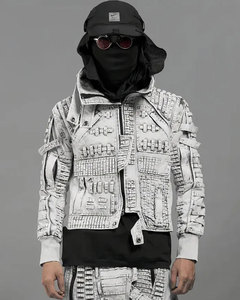 Veste en jean noir de créateur personnalisée veste en jean demin pour homme vestes et jeans en denim personnalisés pour hommes - Product Image 1