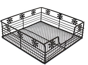 Porte-mouchoirs noir en métal de la meilleure qualité pour la maison d'hôtel de restaurant à prix abordable de l'Inde - Product Image 2