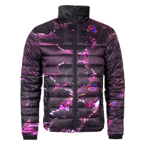 Wholesale Custom Men's winter <b>jacket</b> Cotton Warm <b>Cropped</b> <b>Puffer</b> Puff Bubble Sublimation Print Zipper Closure Breathable Feature - Product Image 2