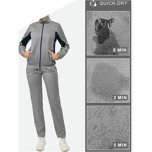 ชุดวอร์มผู้หญิงแบบมีฮู้ด 2 ชิ้น ผ้าเนื้อบางเบา ระบายอากาศได้ดี เหมาะสำหรับการวิ่ง - Product Image 4