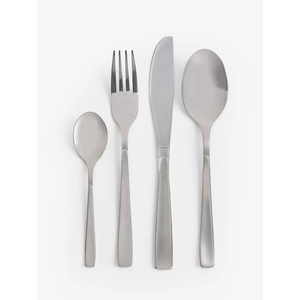 Juego de cubiertos de plata agradable, 5 piezas, tenedor, cucharas, juego de cuchillos, cena deliciosa, juego de cubiertos más de buen gusto con un aspecto impresionante - Product Image 6