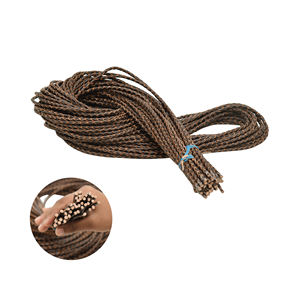 Cordon Bolo en cuir tressé de haute qualité cordon d'artisanat de bijoux à longueur réglable pour les projets de bricolage et les accessoires de mode quotidiens - Product Image 2