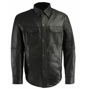 Chemise en cuir pour homme, écologique, respirante, prix abordable, imperméable, printemps, personnalisable, haute qualité, dernier design - Product Image 5