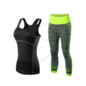 Gym Training Set Clothing Workout Fitness Women <b>Yoga</b> Suit Wholesale Ladies Sports Running Cropped Top Leggings <b>Yoga</b> - Product Image 1