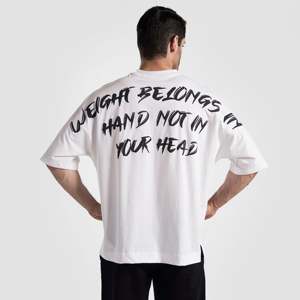 เสื้อยืดเจอร์ซีย์สีขาวลิฟท์ มายด์เซ็ตสำหรับผู้ชาย - Product Image 3