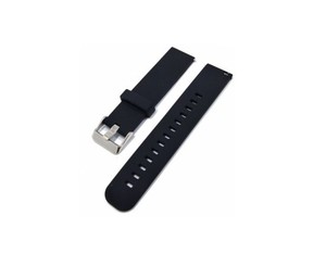 JD009 Unisex Sport Silicone Adjustable Band 20mm Black Stainless Steel Breathable Soft Lightweight Durable Waterproof Smartwatch - Product Image 1