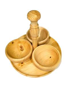 Bol en bois de manguier naturel sculpté pour salades de fruits Soupe de pâtes pop-corn Table à manger en bois rustique faite à la main Ensemble de plats de service - Product Image 2