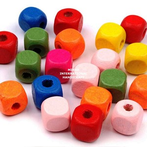 <b>Wooden</b> Round <b>Heart</b>-Shaped Beads Hand Crafted Indian Product for Easter and Baptism Occasions - Product Image 6