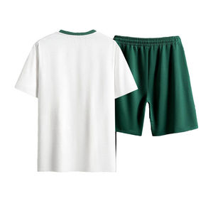 Nuevos conjuntos cortos personalizados Fabricación de ropa de diseño transpirable 100% Algodón French Terry Ropa informal Tamaño cómodo - Product Image 2