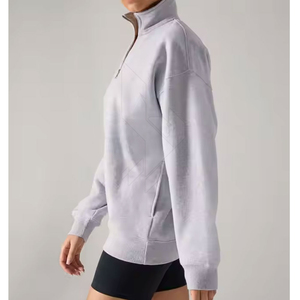 Sweat-shirt léger et respirant à fermeture éclair pour femmes pour les sports de plein air, tenue décontractée en hiver Logo avant positionné - Product Image 3