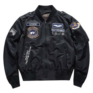 Chaqueta de lona Vintage para hombre con patrón de camuflaje, técnica bordada, cierre de cremallera, cuello levantado, logotipo frontal, para primavera - Product Image 4