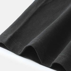 <b>Oversized</b> Cropped Graphic <b>T</b>-<b>Shirts</b> 280gsm Heavyweight Knitted <b>Plain</b> <b>Shirts</b> for Men Custom Wholesale - Product Image 4