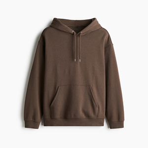 Sweat à capuche sur mesure pour hommes, sweat-shirt à capuche confortable de style urbain avec logo imprimé, motif solide, tricoté, sans fermeture éclair - Product Image 2