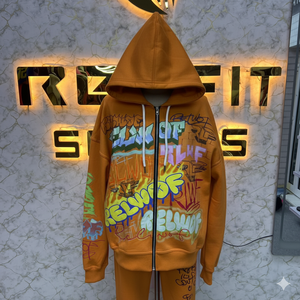 เสื้อฮู้ดซิปสีเขียวสำหรับผู้ชาย - Product Image 6