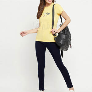 Vente en gros, T-shirt sur mesure pour femmes, T-shirt style décontracté pour femmes, commande en gros - Product Image 5