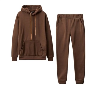 Customized Logo Design <b>Embroidery</b> Printed Long Sleeve Winter Casual Sports Wear Cotton Material Pullover Man Tracksuits <b>Sets</b> - Product Image 1