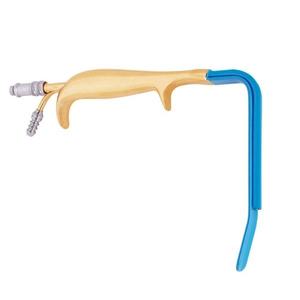 Tebbetts Style Fiber Optic Breast Retractor Insulated 24mm Working Length 9cm GERMAN STAINLESS - Product Image 1