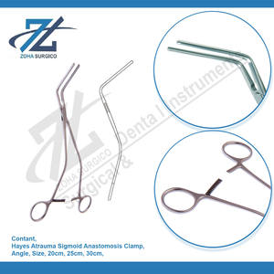Hayes atrauma ชุดเครื่องมือผ่าตัดสแตนเลสคุณภาพสูง sigmoid anastomosis CLAMP มุม20 cm ผลิตจากปากีสถาน - Product Image 3