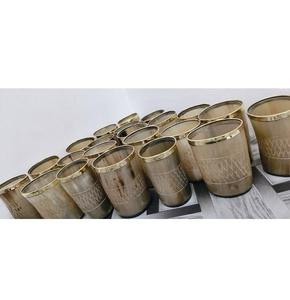 Custom High Quality Metal <b>Tumbler</b> With Buffalo Natural Horn Plastic Drink Glass for Beer and <b>Wine</b> for Parties - Product Image 4