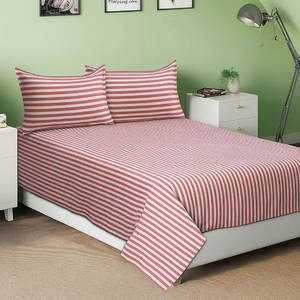 Premium Quality <b>Super</b> Soft 100% Pure Cotton <b>Bed</b> Sheet Bedding <b>Set</b> Classic Home Textile Collection - Product Image 1