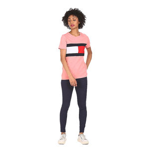 Gran oferta, camisetas ligeras con estampado gráfico para mujer, camisetas de poliéster de algodón de secado rápido con estampado de logotipo personalizado para mujer - Product Image 5
