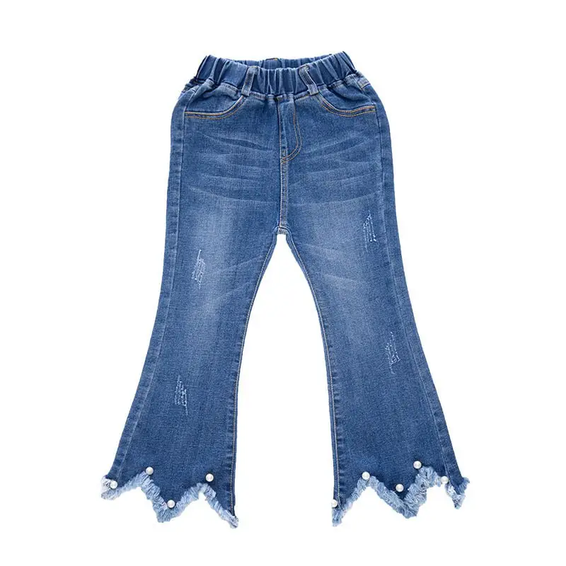 "Schattige Boho Babes: Wide-Leg Kids Denim Van [Jouw Merk]"