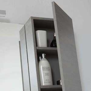 Meuble de salle de bain avec tiroirs et miroir de 120 cm, ensemble mural Miami - Product Image 5