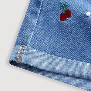 2026 Vente en gros Haute Qualité Personnalisé Taille Mi-Haute Femme Broderie Coupe Droite Vintage Imperméable Écologique Nylon/Coton Ourlet Relevé - Product Image 5