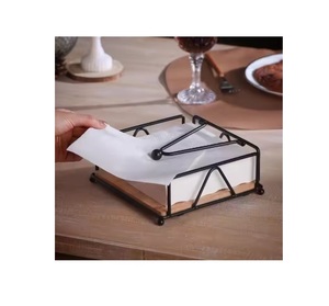 Porta Servilletas de Mesa para Uso en Hoteles, Soporte Metálico Colgante con Logotipo Personalizado, Diseño Moderno, Tamaños Personalizables - Product Image 6