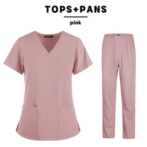 Uniformes hospitaliers de qualité supérieure blouson d'infirmière veste à manches courtes costume pour femmes hommes uniformes médicaux - Product Image 6