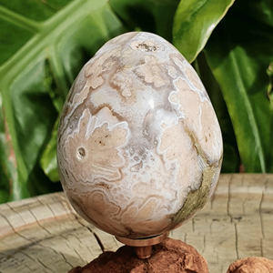Huevo de ágata de flores, huevos de cristal curativos naturales al por mayor para decoración del hogar y equilibrio energético de fabricación de confianza - Product Image 3