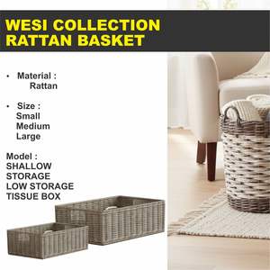 งานฝีมือตะกร้าหวาย คอลเลคชั่น WESI - Product Image 2