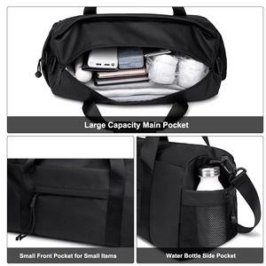 ใหม่ unisex ผู้ใหญ่กันน้ำโพลีเอสเตอร์ทันสมัยกีฬาฟุตบอลกระเป๋า duffel ทนทานอุปกรณ์เสริมการเดินทางยิมใช้ปรับแต่งได้ - Product Image 6