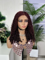 Peluca frontal pixie 5*5 de cabello humano 100% natural de alta densidad sdd