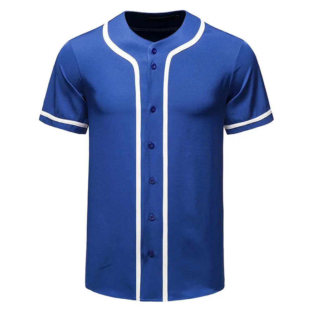 Uniforme de baseball de couleur personnalisée veste de pantalon en jersey de softball pour femmes chemise à boutons complets pour hommes uniforme de balle de base de l'équipe