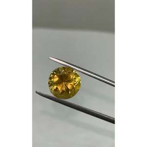ซิทรินสีทองธรรมชาติ 4.0 มม. ทรงกลมเจียระไนแบบบริลเลียนท์ คุณภาพดีที่สุด พลอยเม็ดเดี่ยวสำหรับทำเครื่องประดับ - Product Image 3