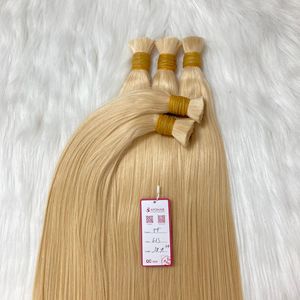 Extension de cheveux brésiliens naturels ondulés vierges à bout serré, queue de cheval en vrac - Product Image 5