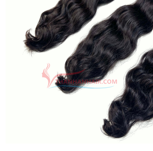 Extensiones de cabello Remy vietnamita 100% de alta calidad, máquina Afro ondulada Natural, paquete de trama Doble - Product Image 3