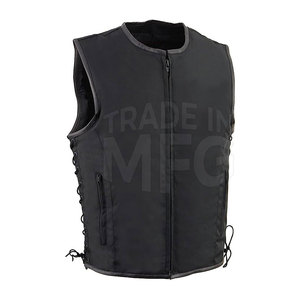 Chaleco de cuero para hombre de la mejor edición, decoración de botones de tela de punto de invierno de baja calidad diseñada para la demanda del cliente - Product Image 5