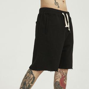 Pantalones cortos de moda de verano para hombre con empalme de tela de rizo 345G Pantalones cortos de estilo callejero para hombre Fabricantes - Product Image 2