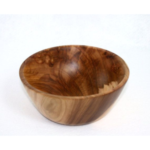 Bol en bois artisanal, bol de service unique en bois tourné, bois dur naturel rustique, pièce maîtresse décorative, vaisselle écologique - Product Image 6