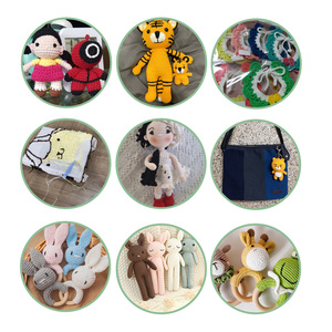Misoknit Meilleure Vente Macaron Quatre Saisons Fil à Tricoter Non Pelucheux 66 Couleurs Mélange de Coton Motif Brut - Product Image 6