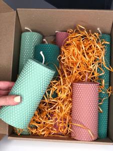 Bán buôn Tự làm nến Kit làm sáp ong tổ ong Sheets màu xanh lá cây màu sắc và kích thước phạm vi nến cho trẻ em - Product Image 4