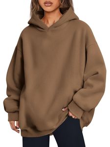Sudadera con capucha extragrande personalizada para mujer, ropa informal, el mejor Material usado, sudaderas con capucha extragrandes transpirables para mujer - Product Image 2