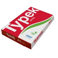 Papel de Copia A4 Blanco Typek de Alta Calidad, 75 g/m², 100% Pulpa de Madera, Blanco Natural, Precios Bajos al por Mayor para Escuelas y Oficinas Corporativas