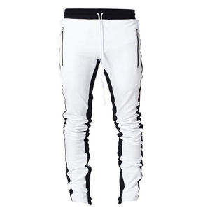Pantalon pour homme avec logo personnalisé, taille haute élastique, 100% coton, pantalon de jogging décontracté, coupe ample, pantalon droit, vêtements de rue pour homme - Product Image 6