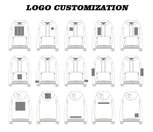 เสื้อฮู้ดดี้ผู้ชายผ้าฝ้ายเฟรนช์เทอร์รี่เนื้อหนา 100% ปักลายดิจิตอล ลายกรด 3 มิติ ประดับเพชร  แบบสั่งทำจากโรงงาน - Product Image 5