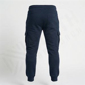 Pantalons Hip Hop épais, pantalons personnalisés, pantalons larges, pantalons de survêtement en coton, double taille, pantalons droits, pantalons de survêtement évasés pour hommes - Product Image 2